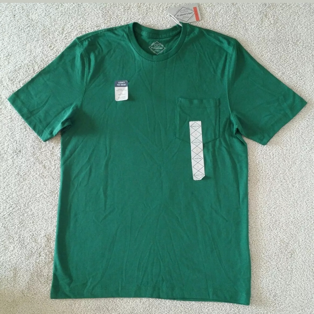 New Men's T-Shirt Tee Green, Size S